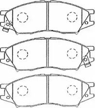 Комплект тормозных колодок AISIN B1N037